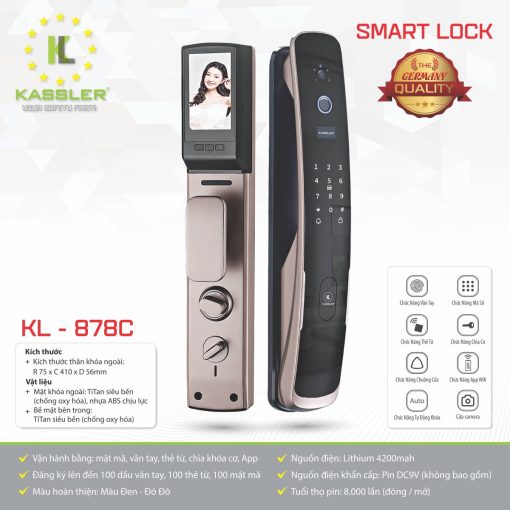 Khóa vân tay Kassler KL-878-C
