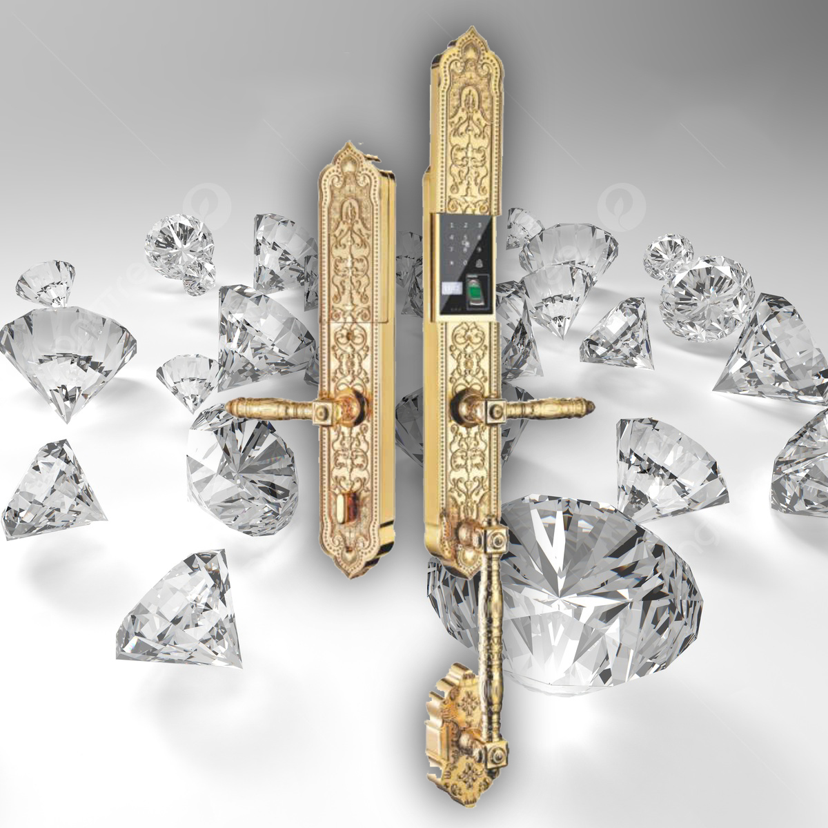 khoa-dai-sanh-van-tay-kassler-KL-939 Khóa Đại Sảnh Vân Tay Kassler KL-939 mạ Vàng 24K