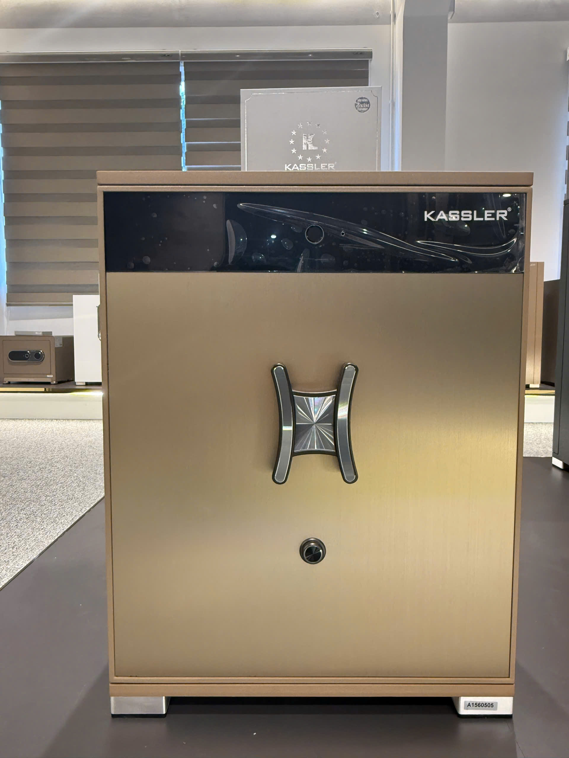 Két Sắt Vân Tay Kassler KL-55LS7 Gold Sand Thực Tế