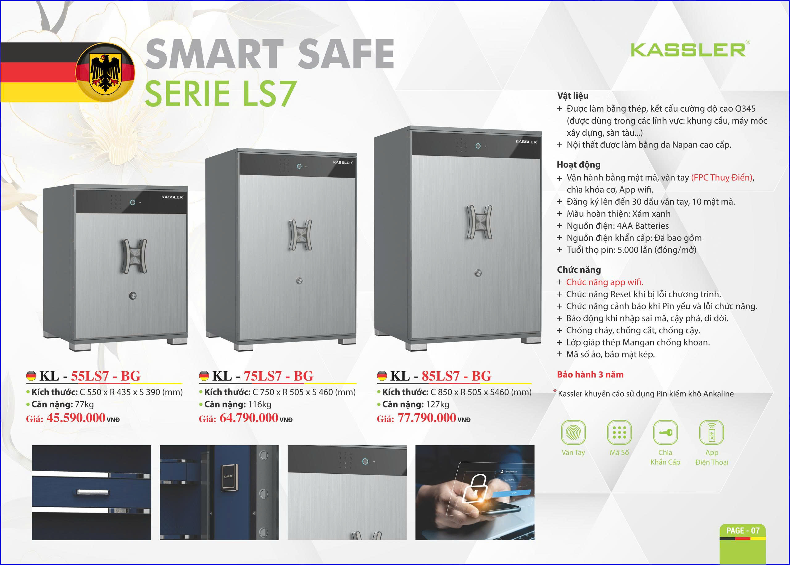 Két Sắt Kassler KL-55LS7 BG 
