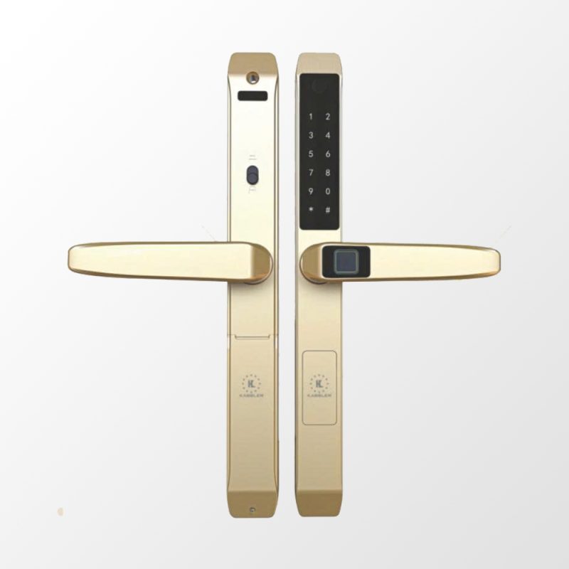 Khóa vân tay cửa nhôm Kassler KL-599TD Champagne Gold