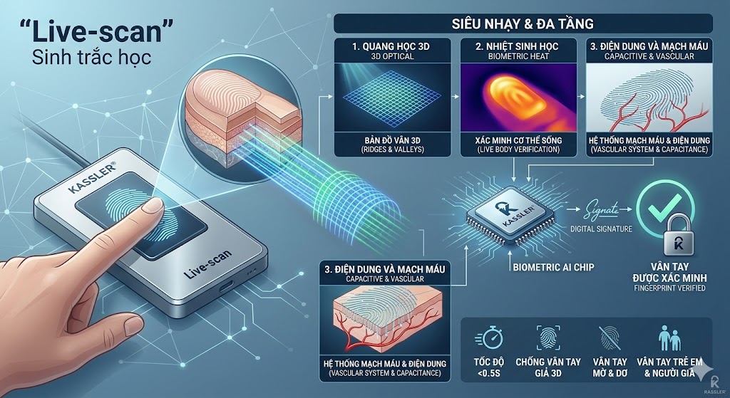 công nghệ trên khoá vân tay kassler có thật sự thông minh
