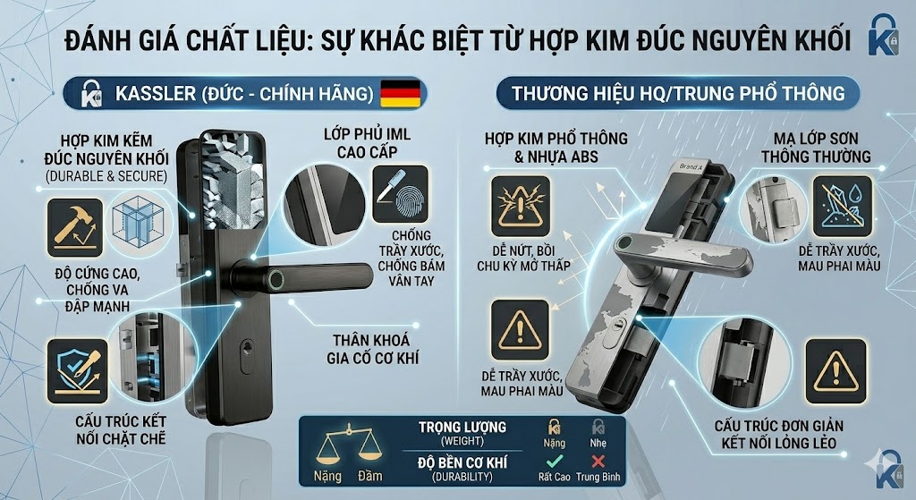 khoá vân tay kasler có tốt không