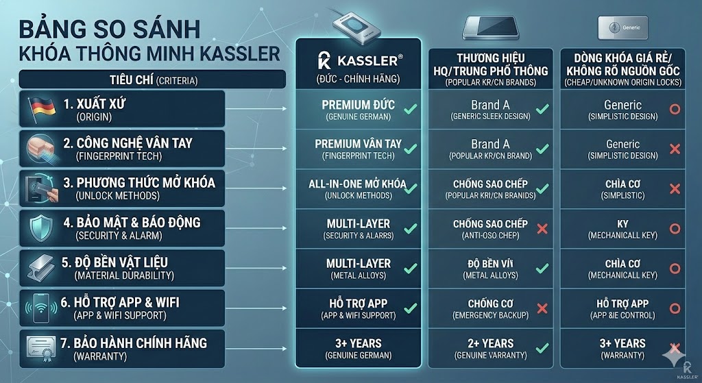 khoá vân tay Kassler
