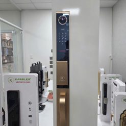Mua Khoá Vân Tay Đại Sảnh Kassler KL-988 CNC Champagne Gold mặt bên ngoài